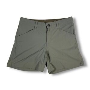 Patagonia Womens Khaki Green Nylon‎ Blend Hiking Active Shorts Size 0